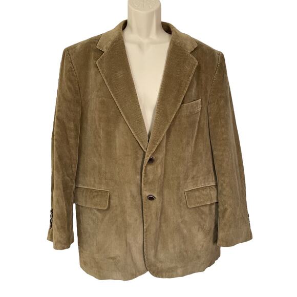 Sportcoat, Sharp, Fall Casual Cotton Corduroy, 2 Button, Stafford, Exc Cond 42S - Picture 1 of 7